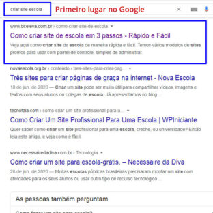 otimização de site no Google