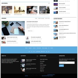 Criar Site De Notícias Blog Template Joomla Responsivo 219