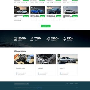 Criar Site Automóveis WordPress Responsivo Português 1076 S Com Painel Fácil de Editar
