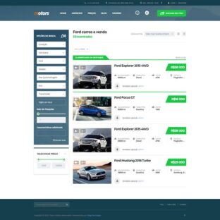 Criar Site Automóveis WordPress Responsivo Português 1076 v3