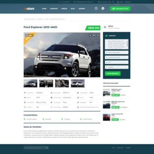 Criar Site Automóveis WordPress Responsivo Português 1076 v4