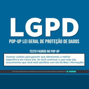 POP UP LGPD LEI GERAL DE PROTECAO DE DADOS v2b