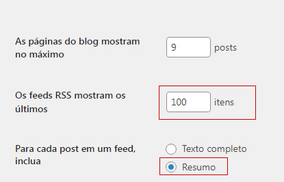 Como aumentar a quantidade de Feed no Wordpress