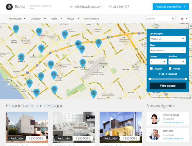 Criar Site Imóveis Imobiliária HTML Responsivo R191