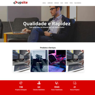 Criar Site Empresa Institucional Português Script PHP Seo Otimizado Fácil de Editar 1655