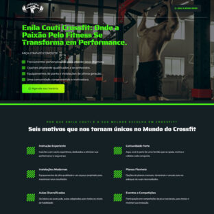 Criar Site Landing Page Crossfit Template Wordpress Elementor 1677 Fácil de Editar