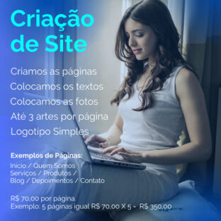 Criação de Site Colocamos os Textos e Fotos em Seu Site