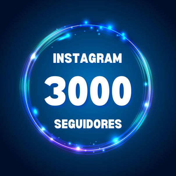 3 mil seguidores no instagram