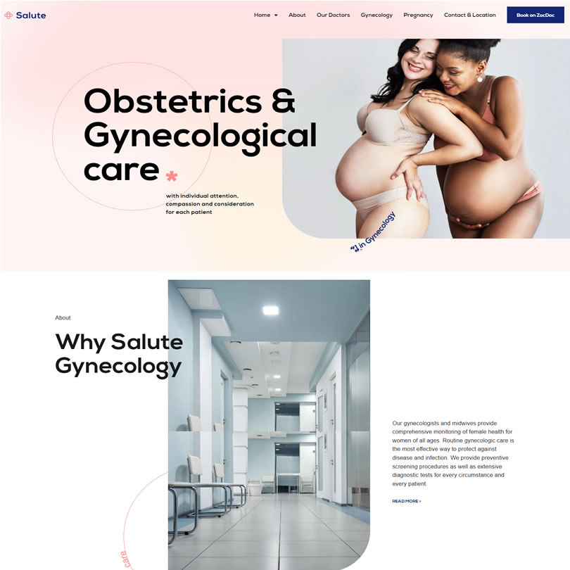 Criar Site Obstetra Obstetrícia Ginecologista Ginecologia Template Wordpress Elementor R1830