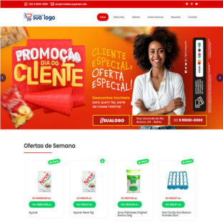 Criar Site de Super Mercado Mercadinho Quitanda Template Wordpress 1824