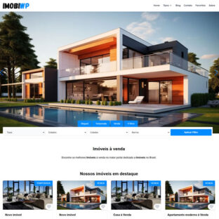 Criar Site Imobiliária Corretor de Imóveis Template Wordpress Português Fácil de Editar 1802