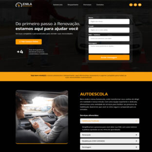 Criar site Autoescola Template Wordpress Elementor Português Fácil de Editar 1832