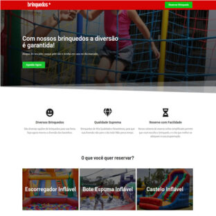 Criar Site Aluguel de Brinquedos Template Wordpress Fácil de Editar 1812