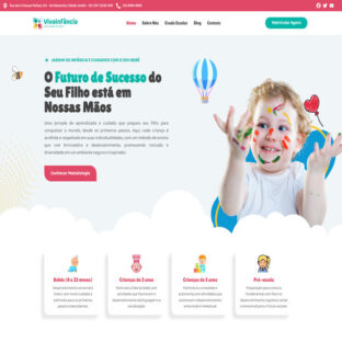 Criar Site Escolinha Escola Infantil Template Wordpress Elementor Fácil de Editar 1841