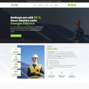 Criação de Site Para Energia Solar Português Landing Page Wordpress Elementor Fácil de Editar 1851