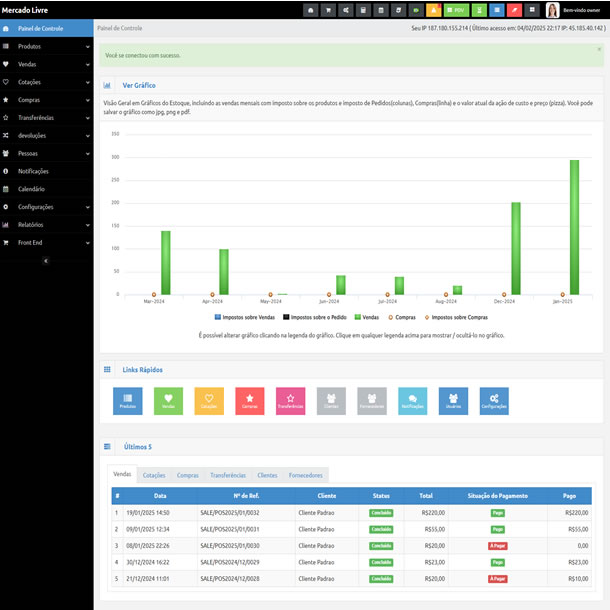 Criar Site Sistema de Caixa PDV Script PHP 8 Português 1862