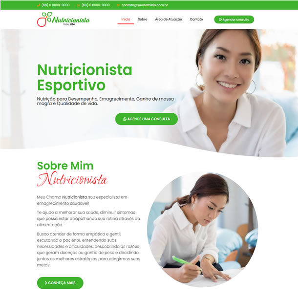 Criar Site Nutricionista Template Wordpress Elementor Português Fácil de Editar 1908