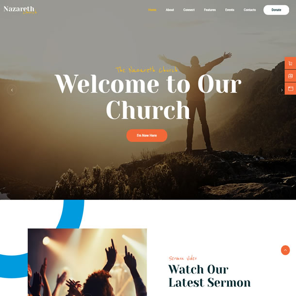 Criar Site Igreja Religião Template Wordpress Elementor Fácil de Editar 1910