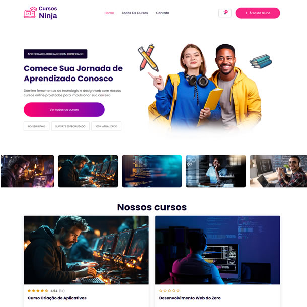 Criar Site de Cursos Online EAD Template WordPress Elementor Fácil de Editar 1925